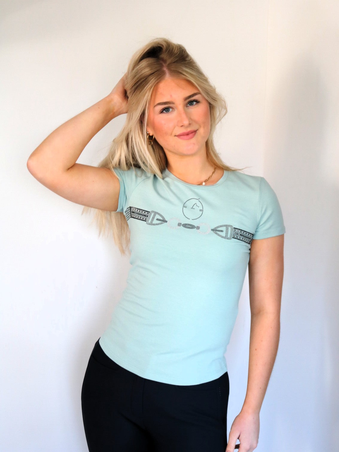 T-shirt Vestrum à manches courtes pour femmes Punta Ala Frosty Green