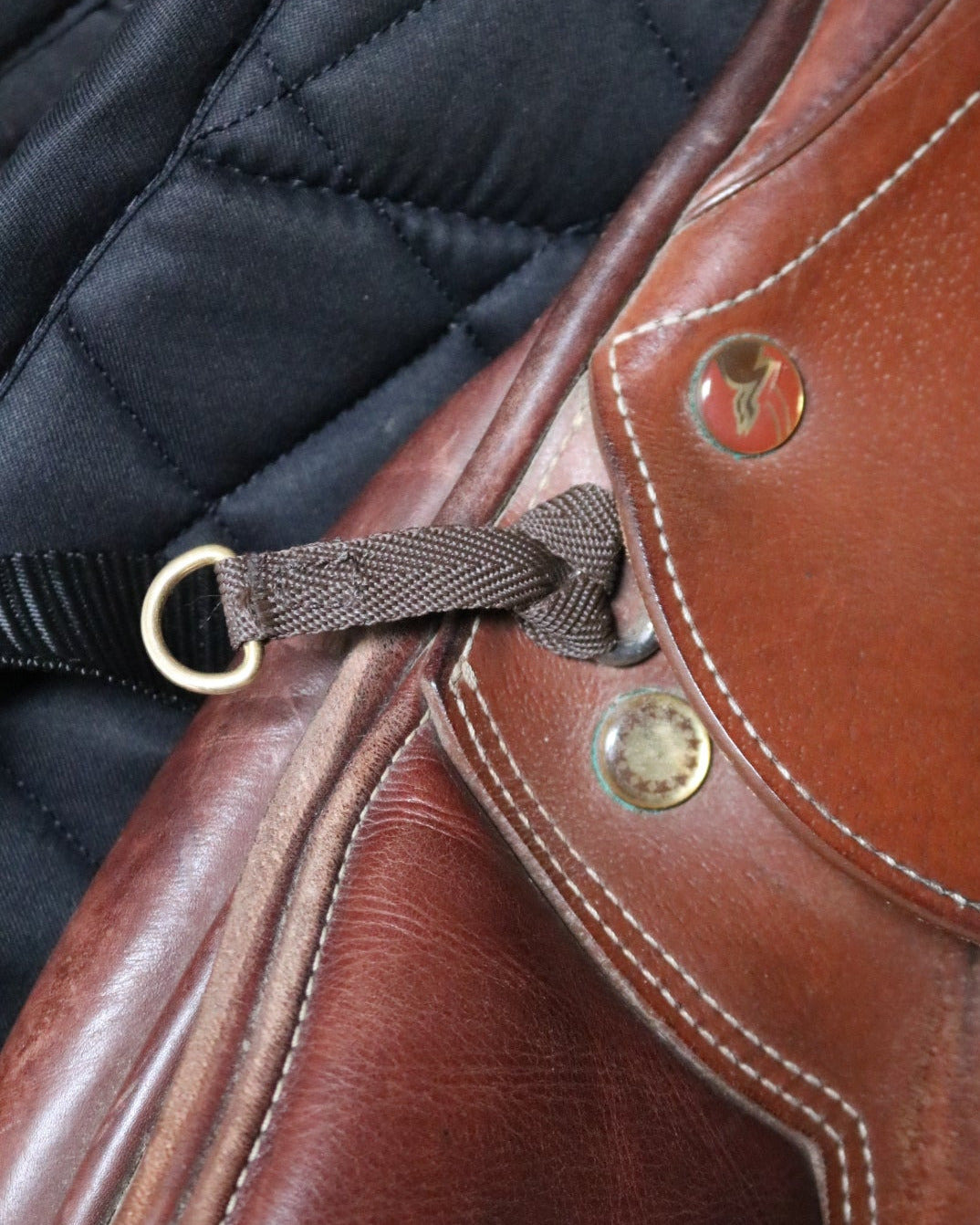 LJ Leathers D-Ring Adapter Bruin