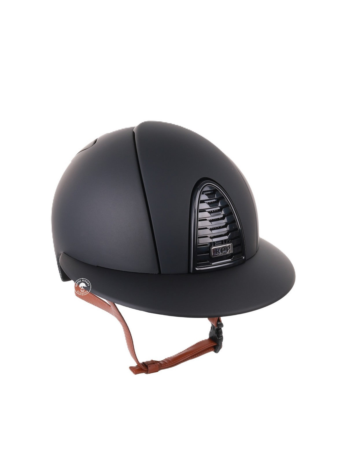 Casque Kep Italia Cromo 2.0 Matt Polo Noir Beige Jugulaire