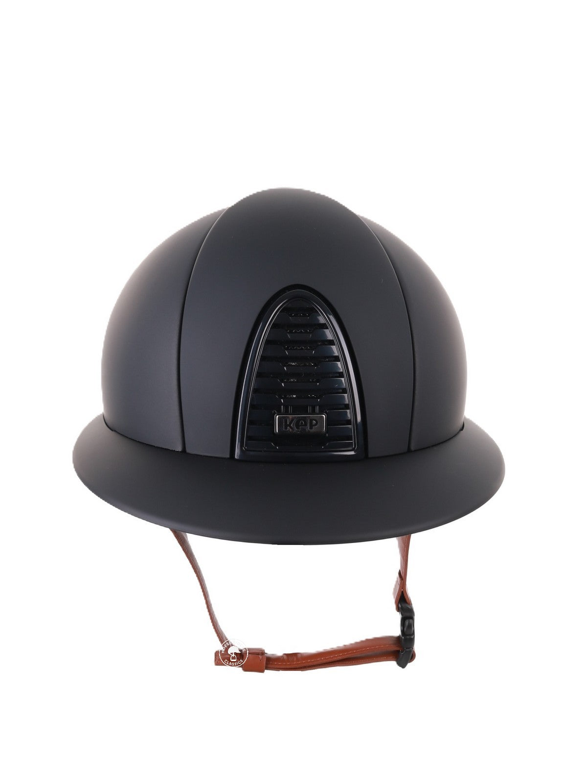 Casque Kep Italia Cromo 2.0 Matt Polo Noir Beige Jugulaire