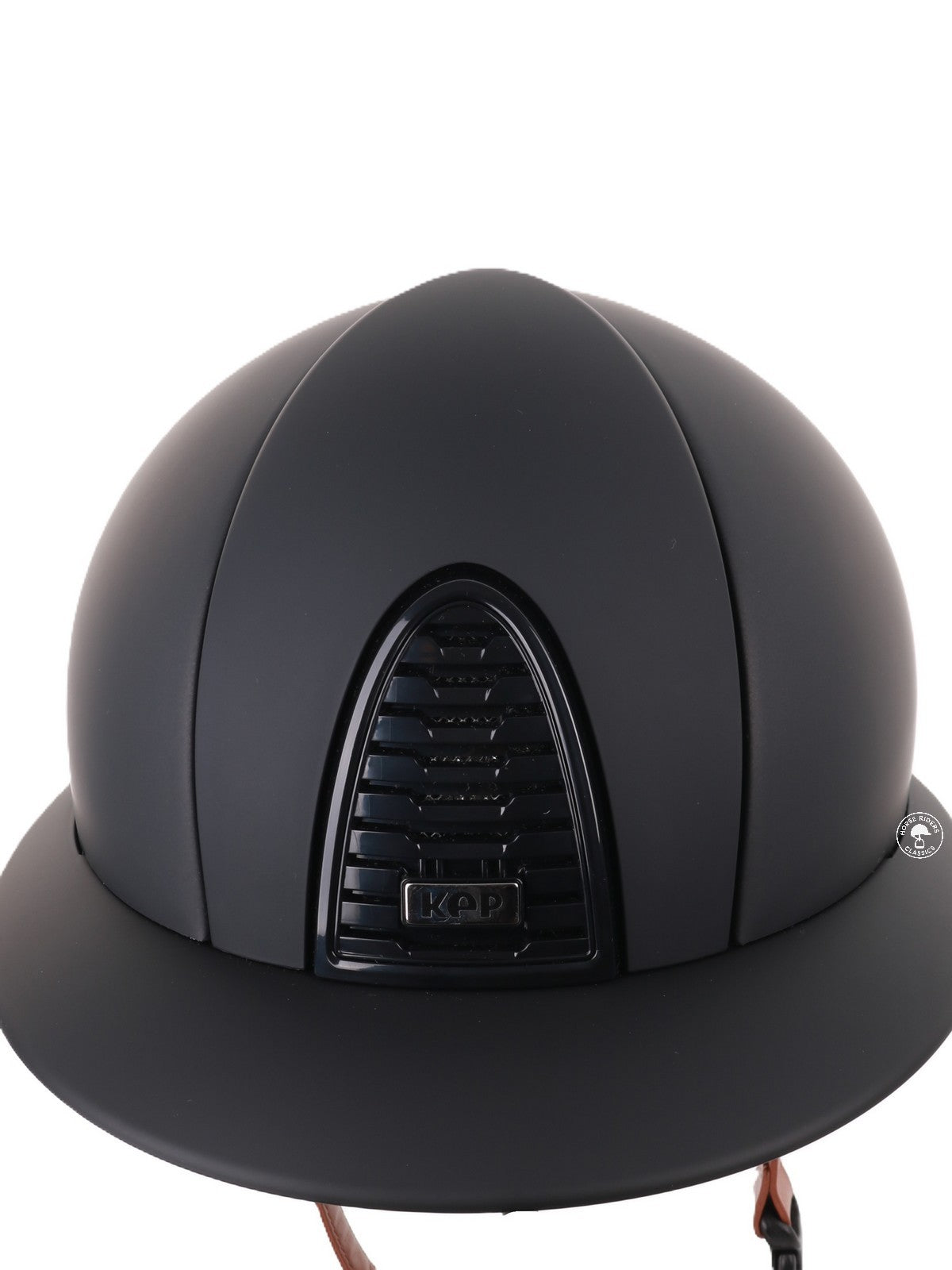 Casque Kep Italia Cromo 2.0 Matt Polo Noir Beige Jugulaire