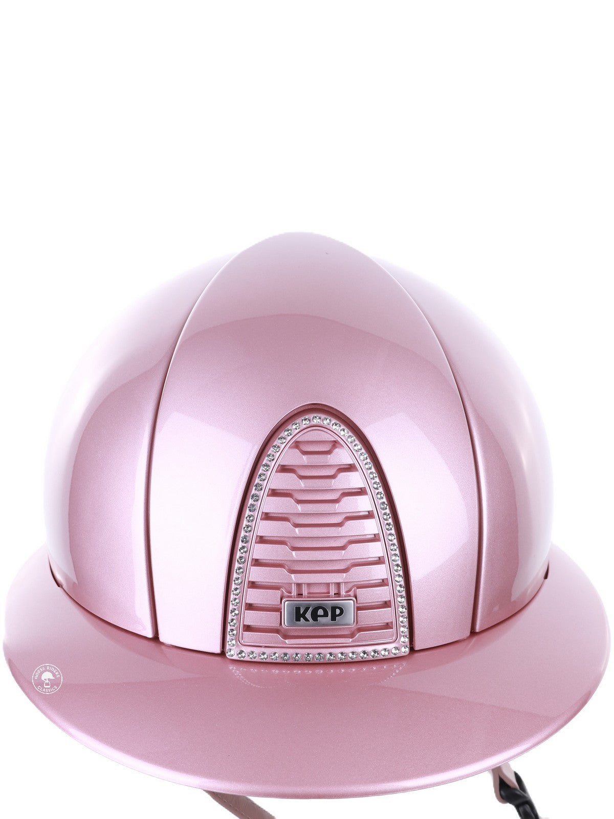 Kep Italia Paardrijhelm Cromo 2.0 Diamond Polo Klep Roze Swarovski Frame