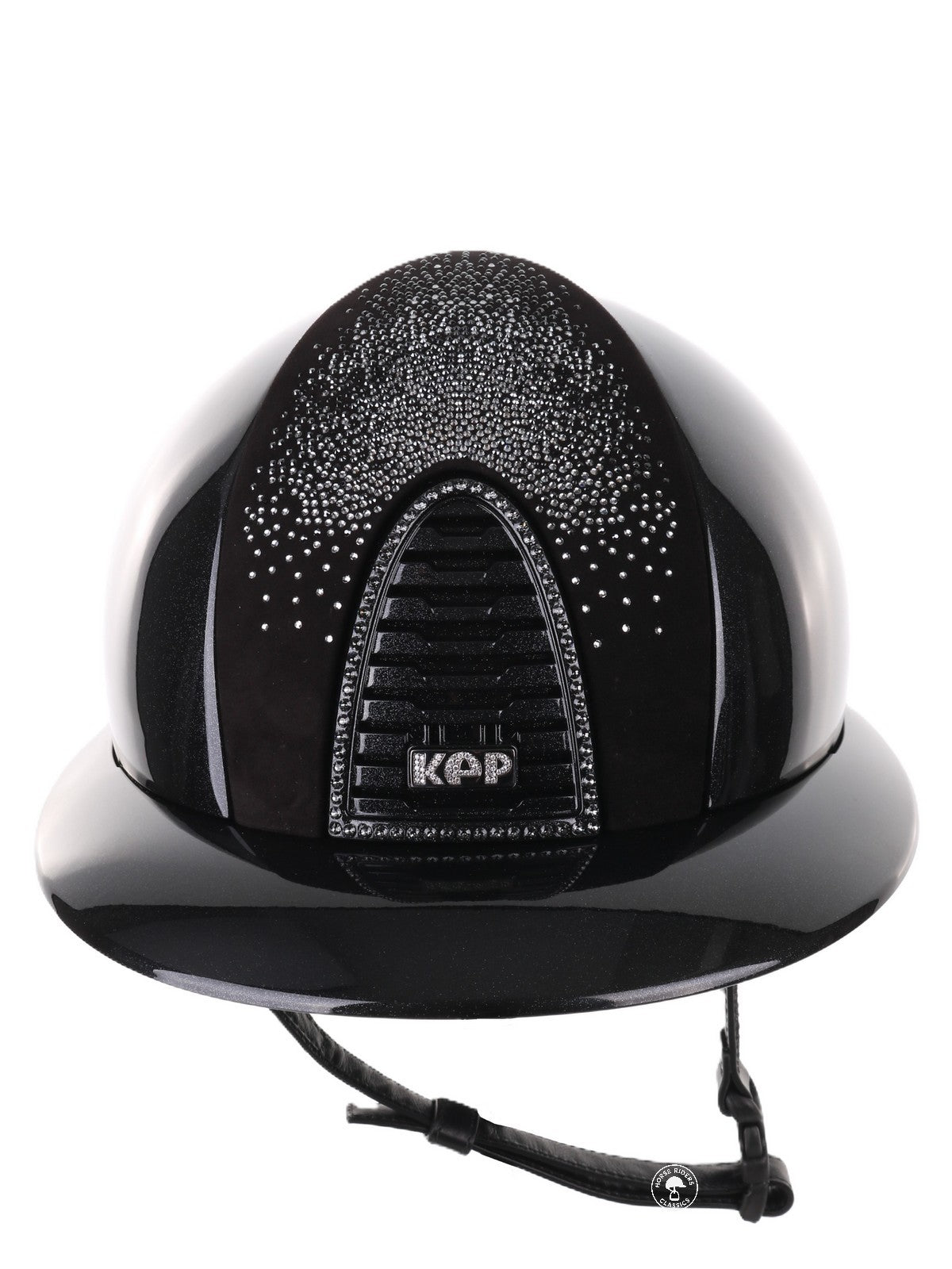Casque Kep Italia Cromo 2.0 Diamond Polo Noir Shaded Silver Insert Swarovski Frame