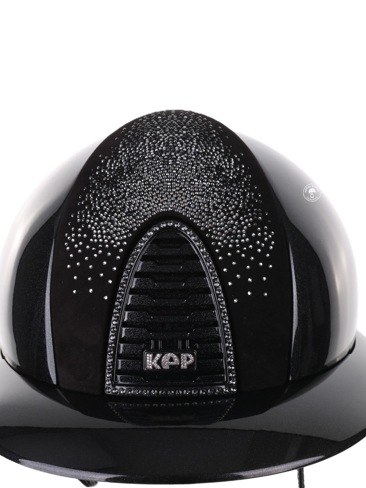 Casque Kep Italia Cromo 2.0 Diamond Polo Noir Shaded Silver Insert Swarovski Frame
