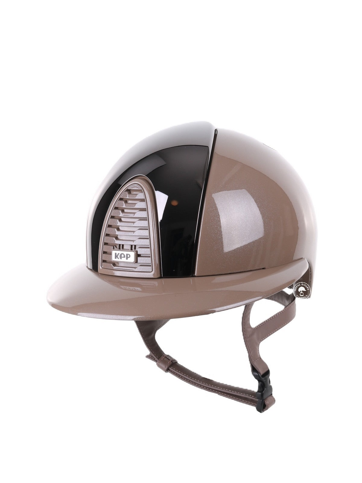 Casque Kep Italia Cromo 2.0 Diamond Polo Taupe Mirror Black Insert