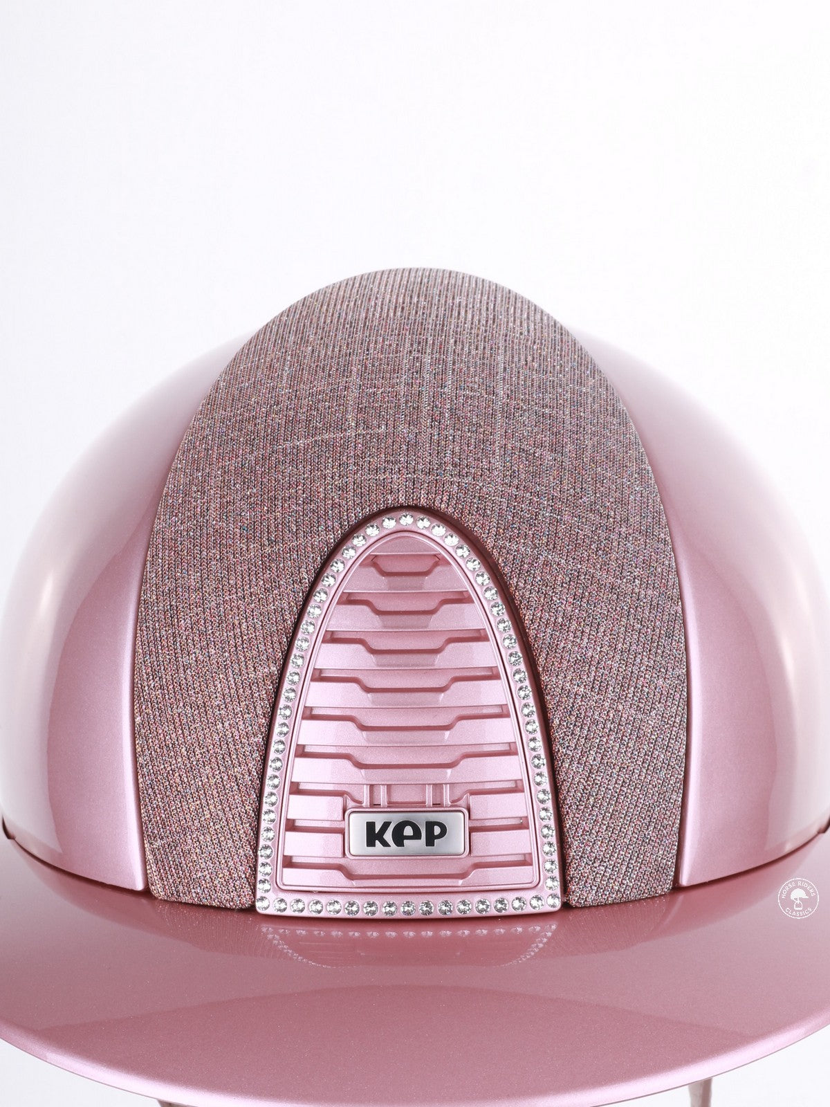 Kep Italia Paardrijhelm Cromo 2.0 Diamond Polo Klep Roze Swarovski Frame Galassia Pink Insert