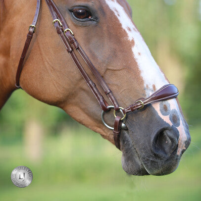 LJ Leathers New Pro Lage Neusriem Bruin