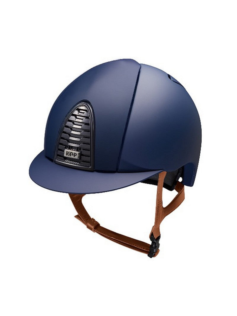 Casque Kep Italia Cromo 2.0 Matt Bleu Beige Jugulaire