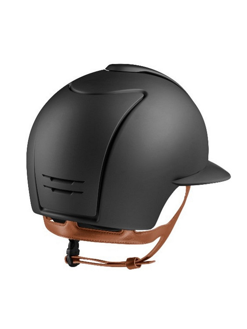 Casque Kep Italia Cromo 2.0 Matt Noir Beige Jugulaire