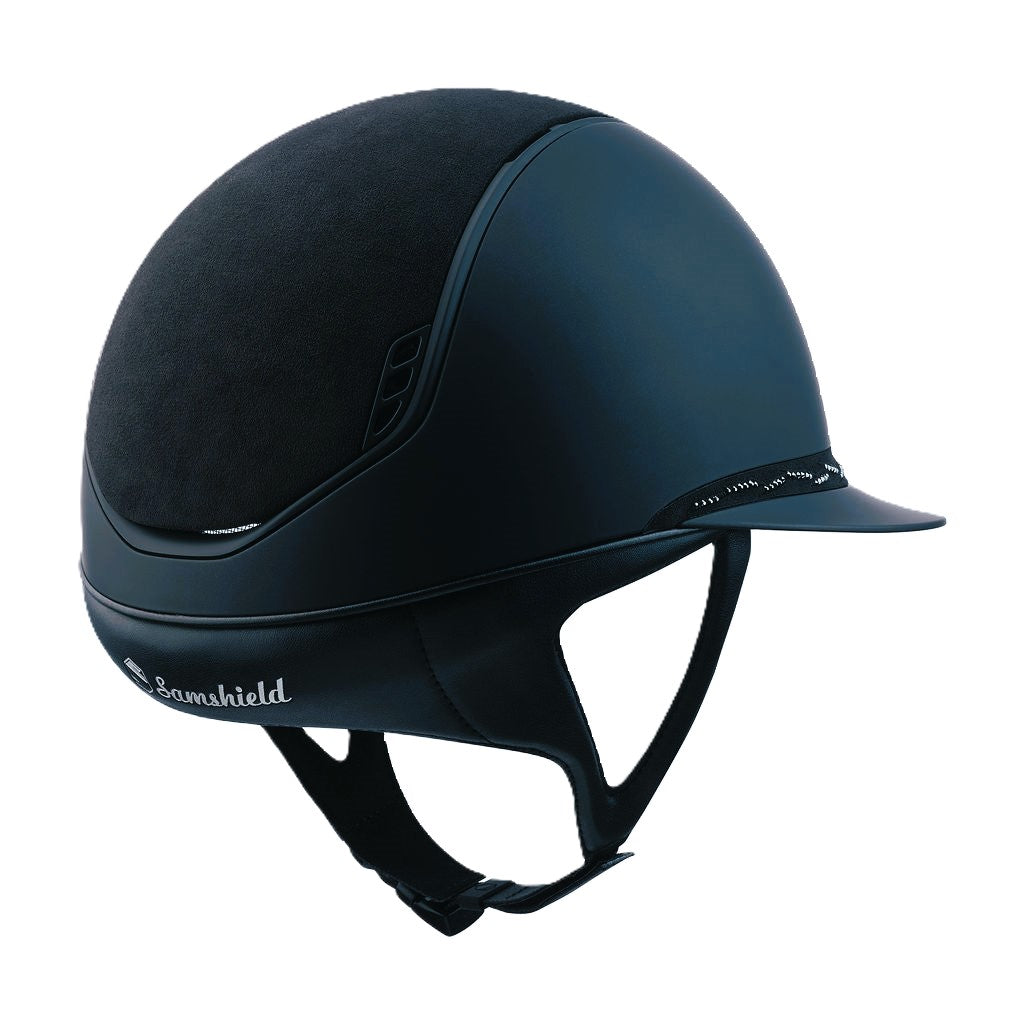 Samshield 2.0 Casque d'équitation Miss Shield Shadowmatt Flower Swarovski Marine