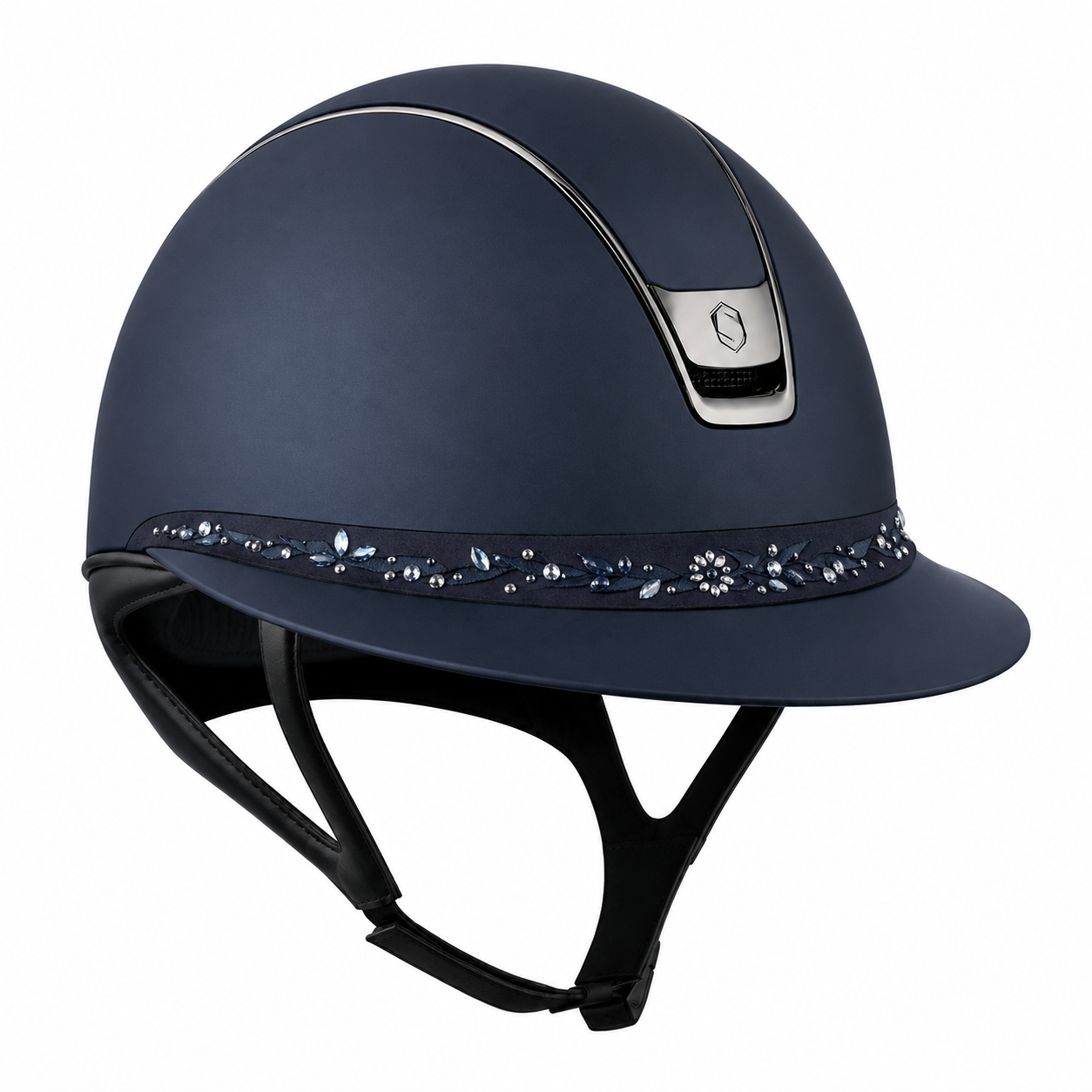 Samshield 2.0 Paardrijhelm Miss Shield Shadowmatt Flower Jewellery FB Navy Navy