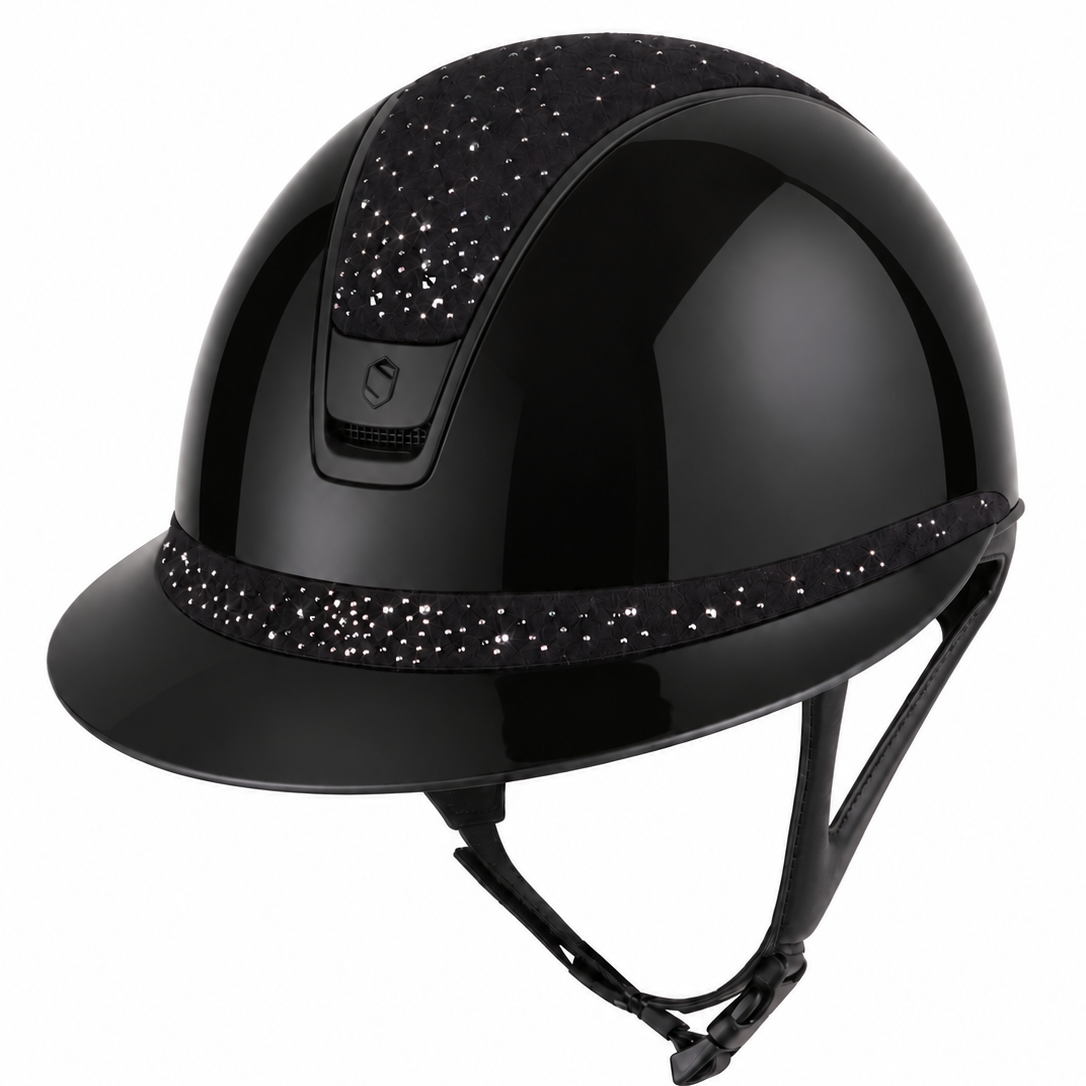 Samshield 2.0 Casque d'équitation Miss Shield Shadowglossy Crystal Rain Noir