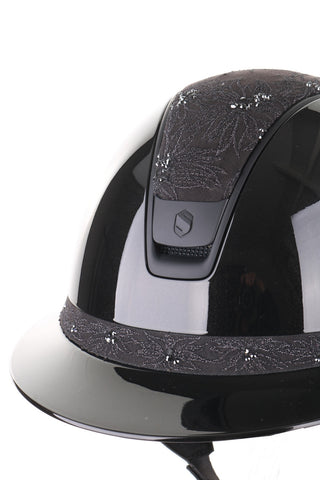 Samshield 2.0 Casque d'équitation Miss Shield Shadowglossy Spring Flower Noir
