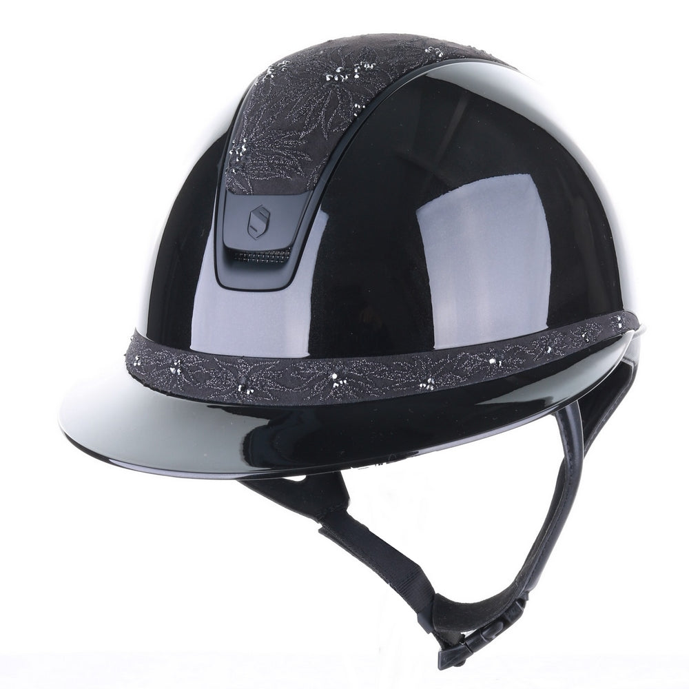 Samshield 2.0 Paardrijhelm Miss Shield Shadowglossy Spring Flower Zwart Zwart