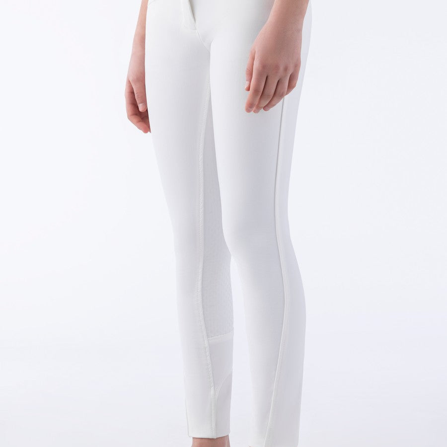 Equiline rijbroek meisjes full grip Jaklink wit Wit