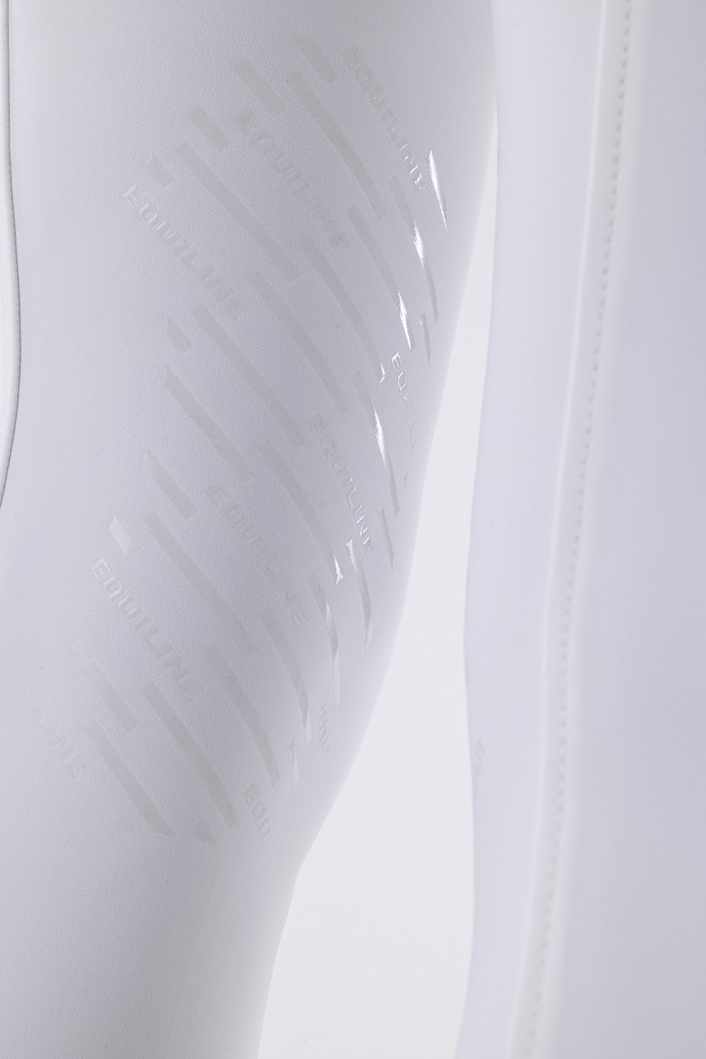 Pantalon d'équitation pour femmes Equiline avec grip aux genoux Cornek blanc