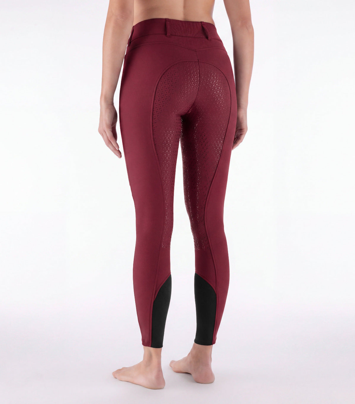 Equiline Rijbroek Dames Full Grip Hoge Band Eqcrystalef Alpine Plum