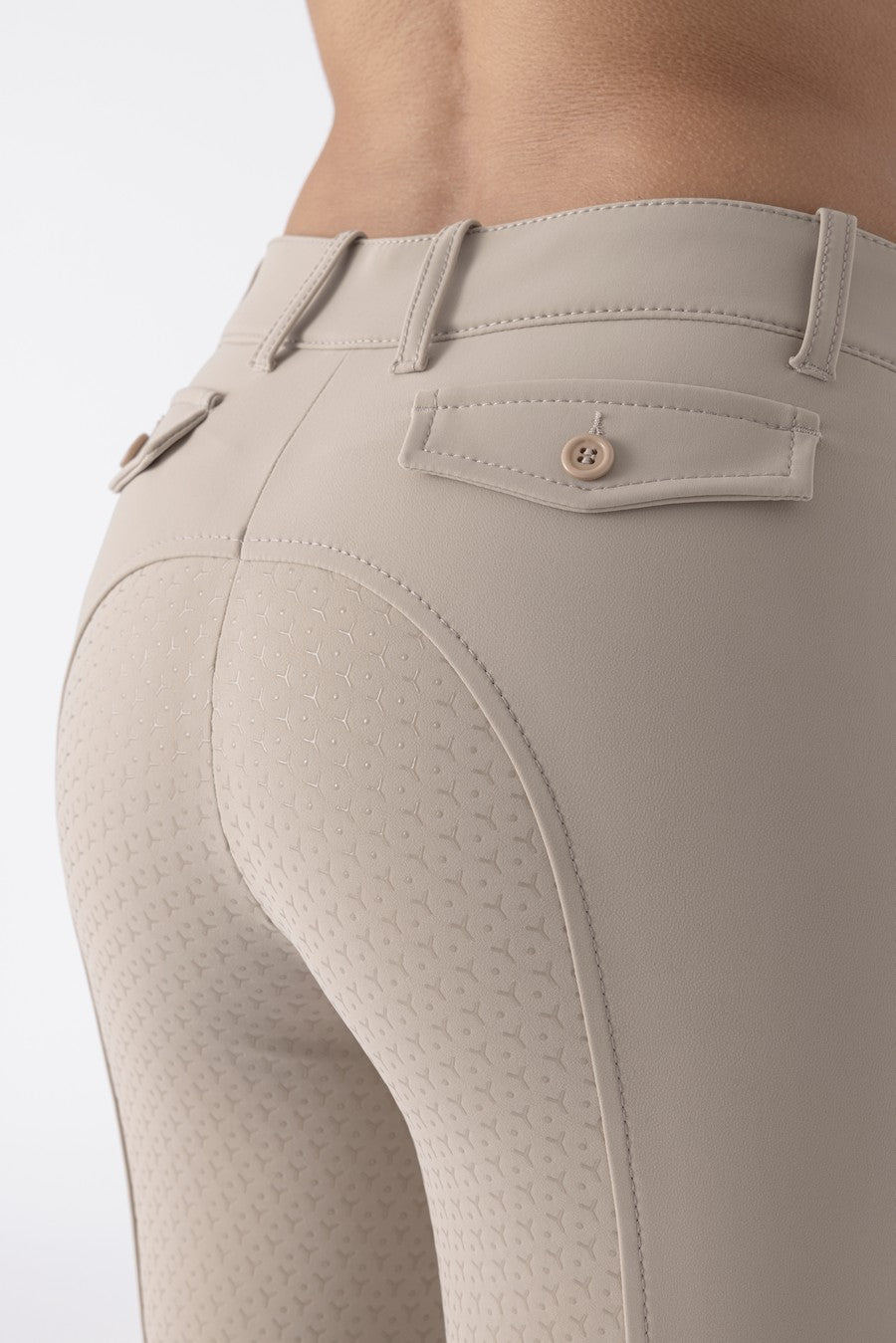 Equiline pantalon d'équitation femme full grip Ceriek Beige