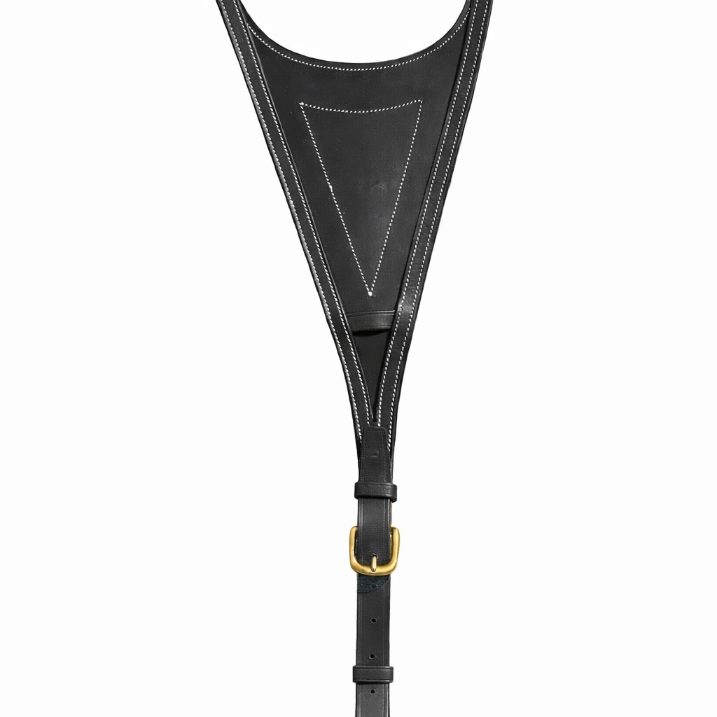 LJ Leathers Pro Selected Heritage Dichte Bib Martingaalvork zwart-goud Full