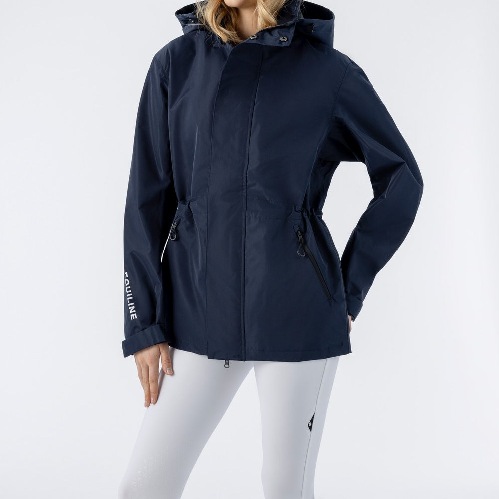 Equiline Eqrevek unisex regenjas Navy Navy