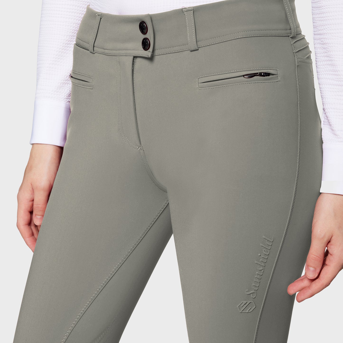 Samshield Pantalon d'équitation Genou Grip Femme Chloe Sauge