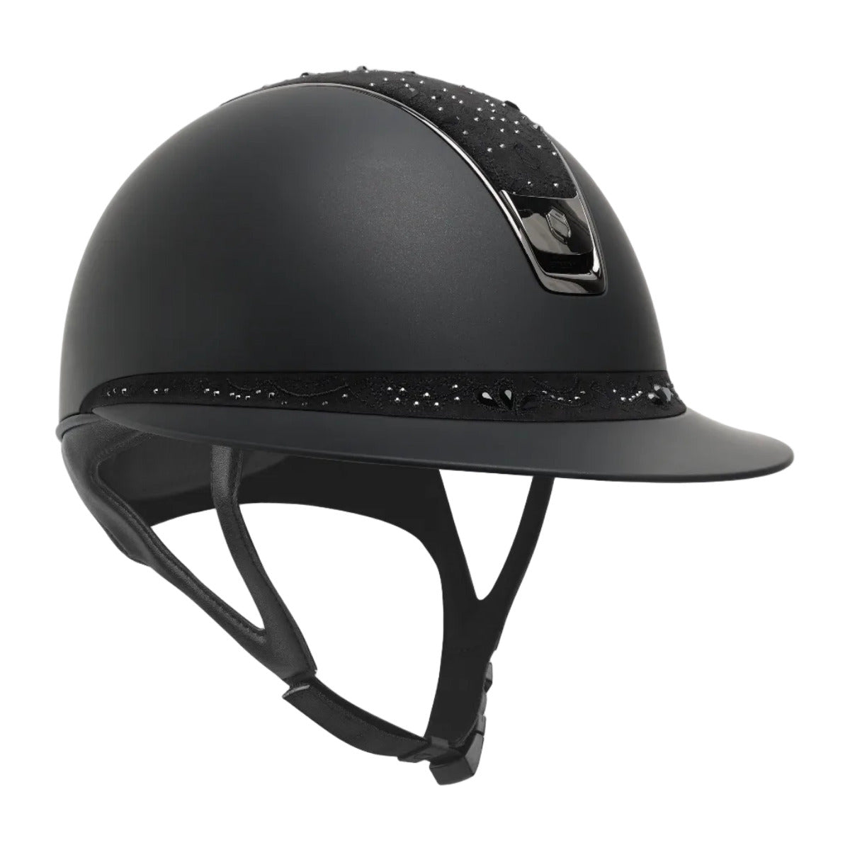 Samshield 2.0 Paardrijhelm Miss Shield Shadowmatt Crystal Bloom Zwart Zwart