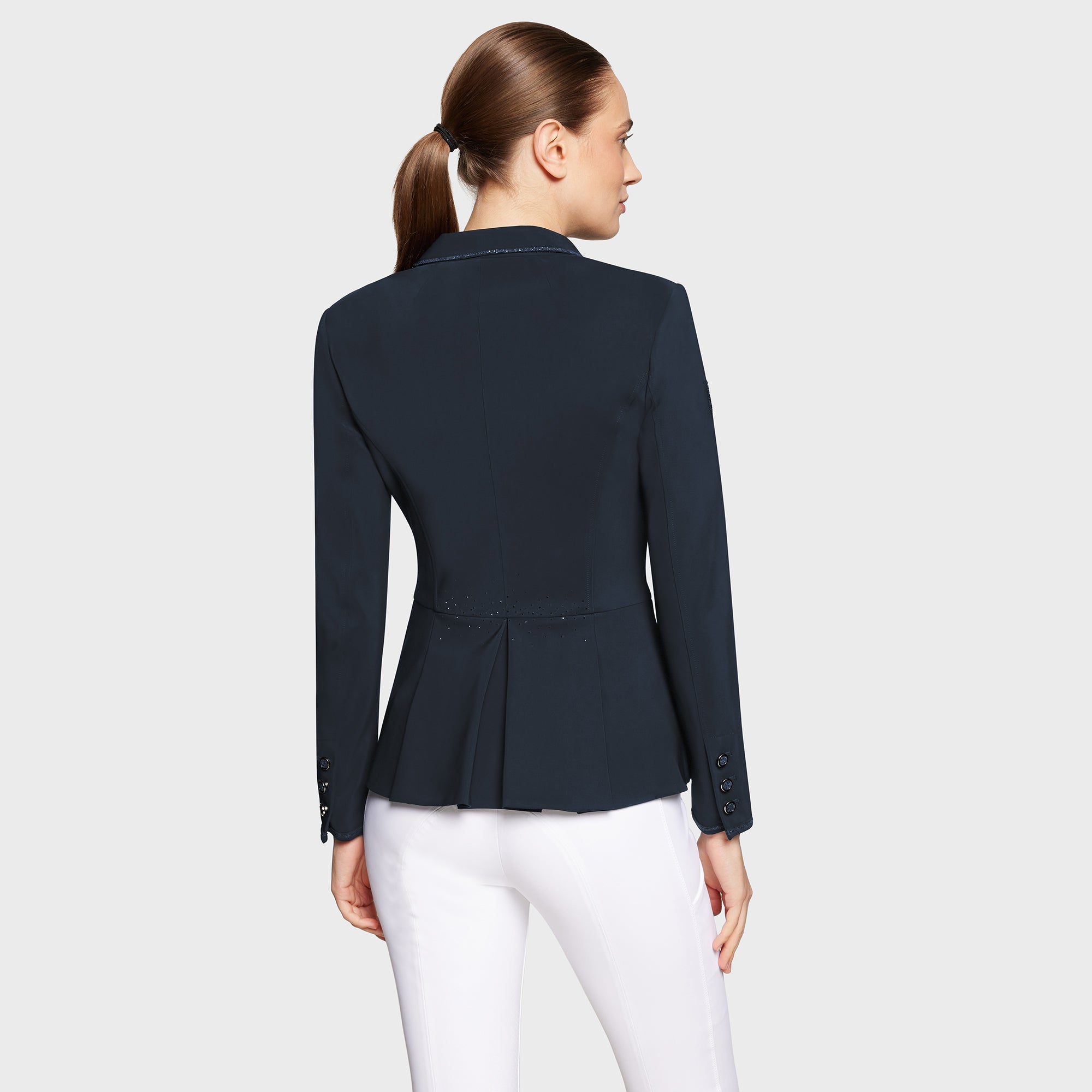 Samshield Paardrijjasje Dames Victorine Crystal Fabric Navy