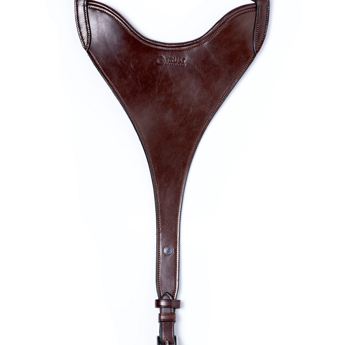 TRUST Stockholm dichte martingaalvork Hard BIB zilveren gespen Bruin Bruin