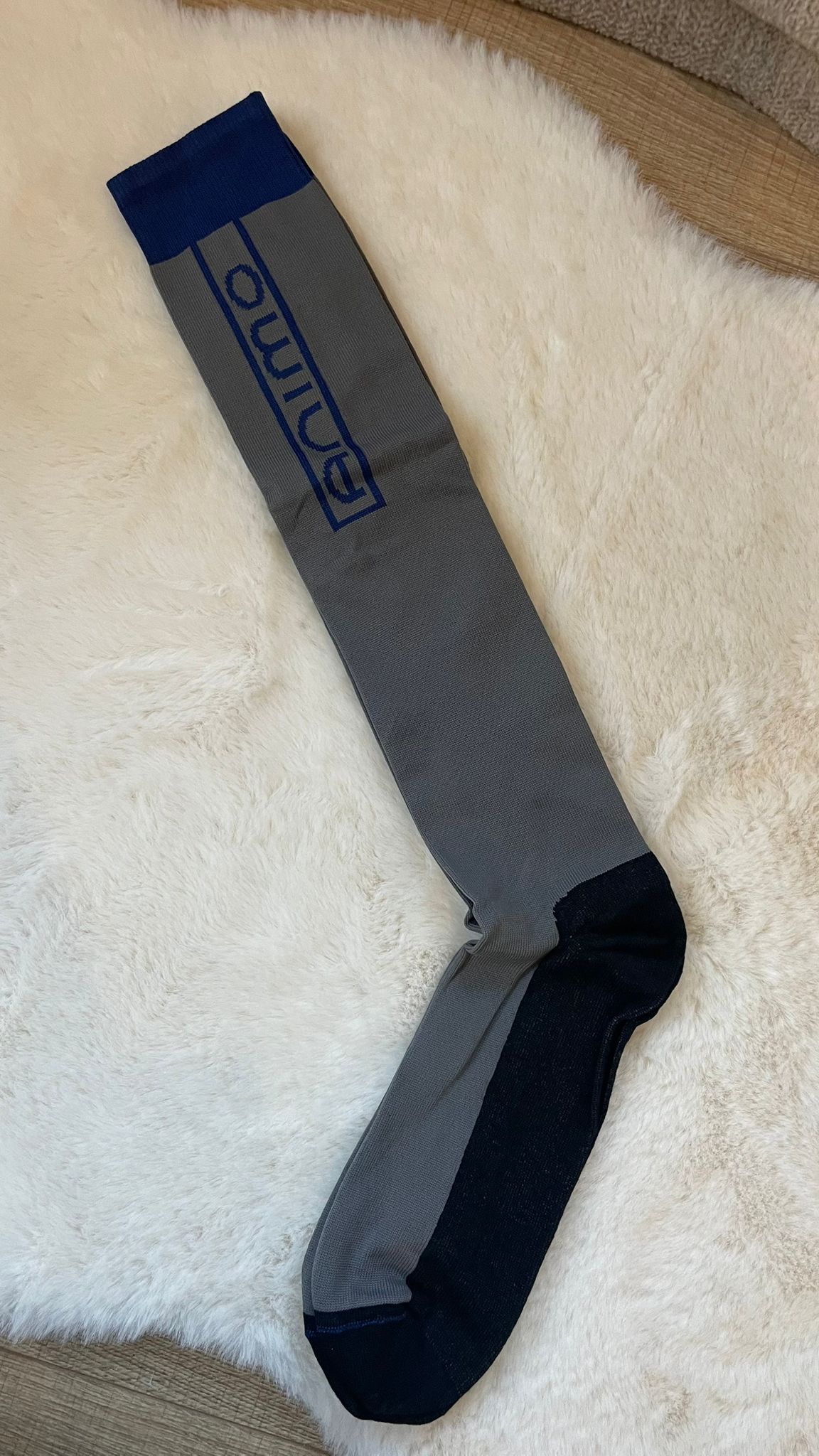 Animo hoge paardrijsokken Talos Grijs Grijs XLarge