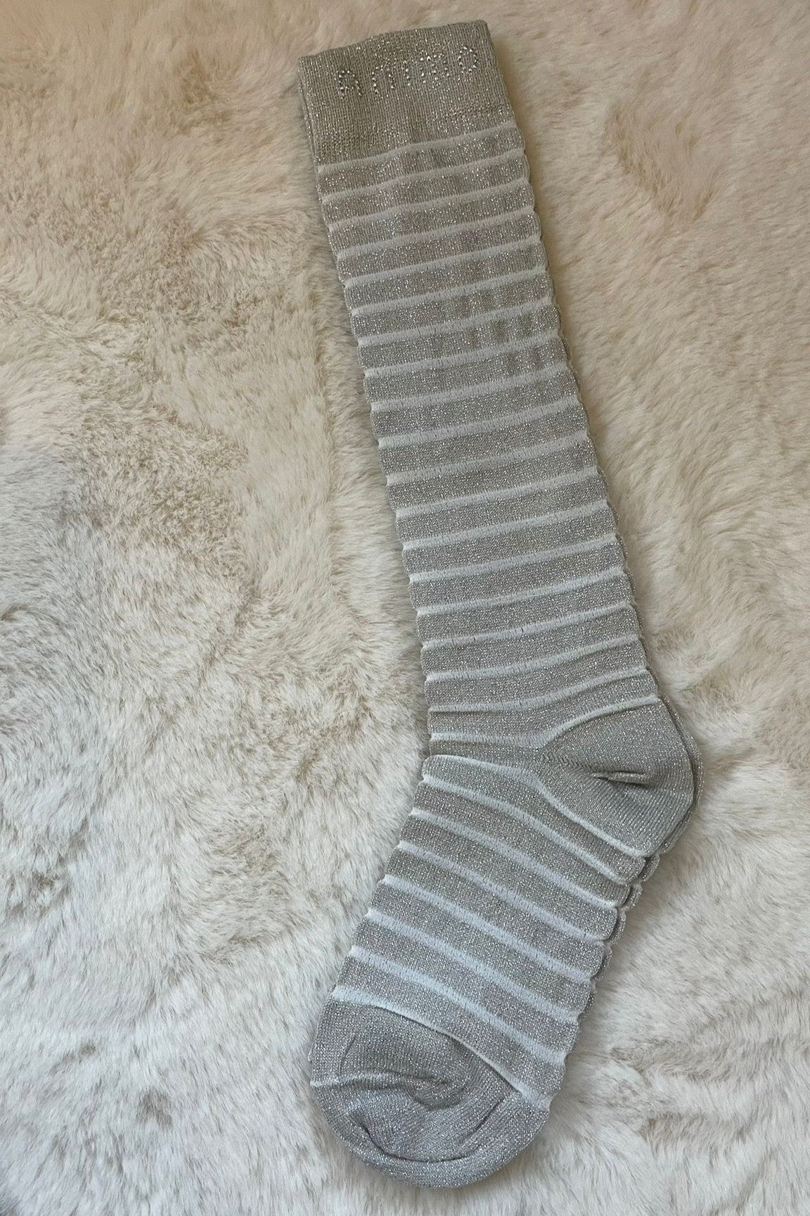 Chaussettes de équitation hautes Animo Timpy Argent