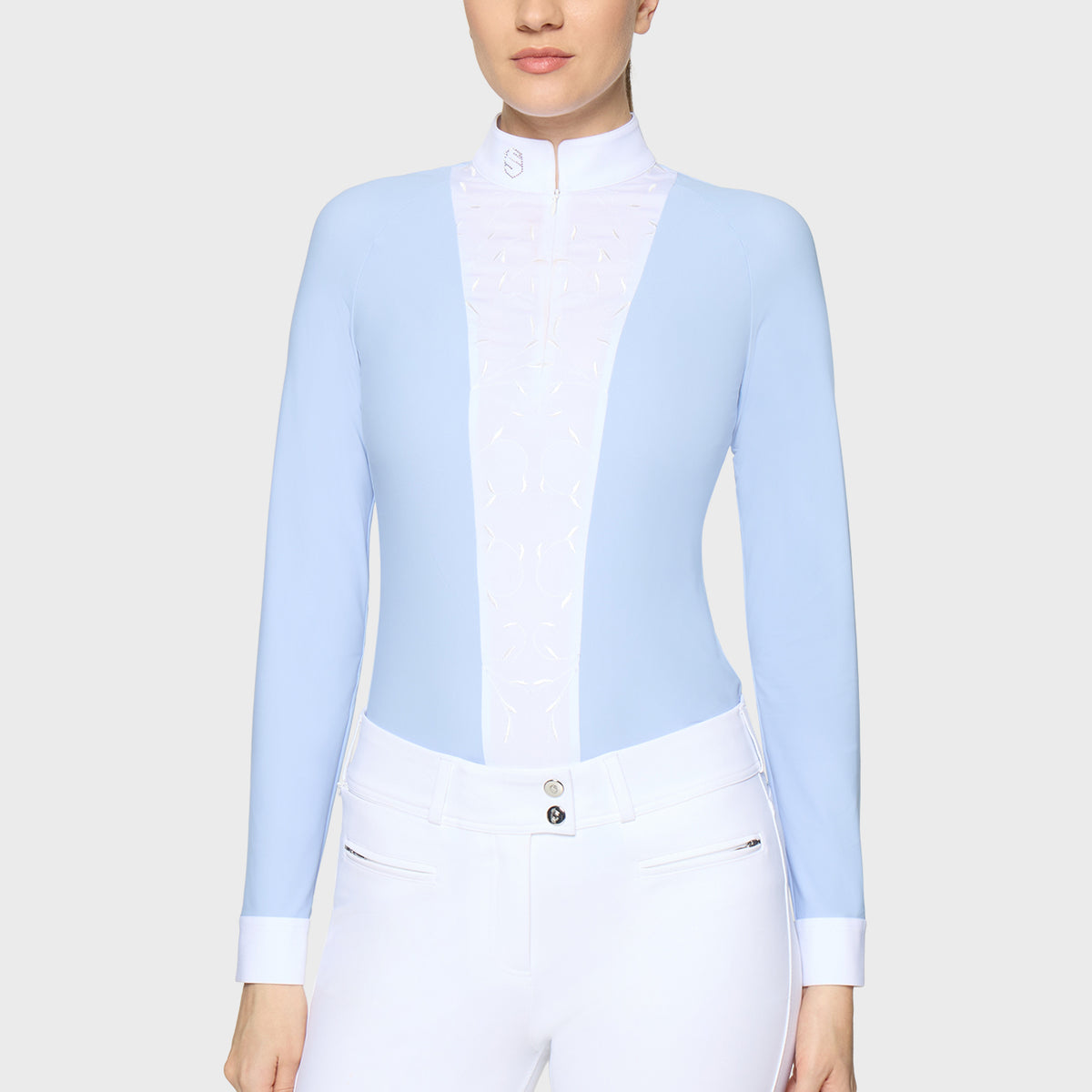 Samshield Polo de Concours Manches Longues Femme Colette Cashmere Blue