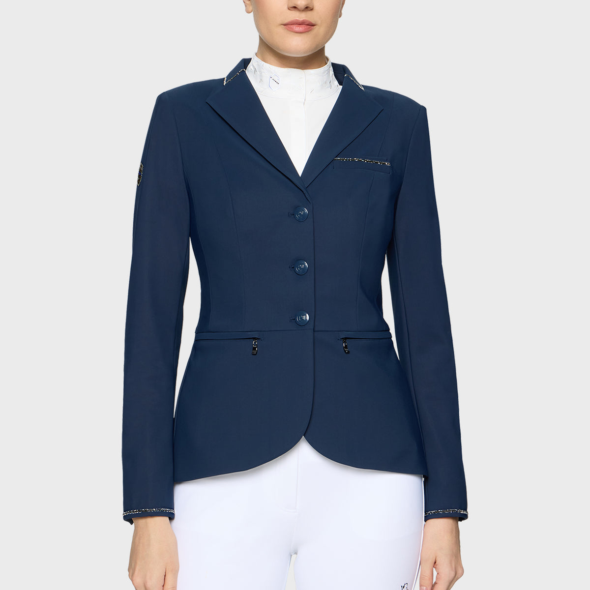 Samshield Veste de Concours Femme Victorine Crystal Fabric Cosmic Blue