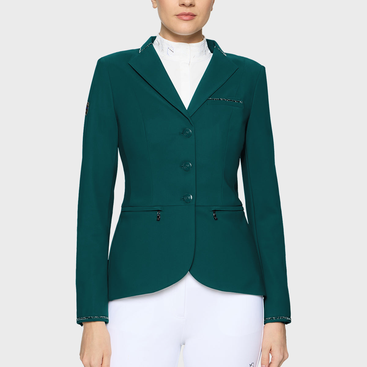 Samshield Veste de Concours Femme Victorine Crystal Fabric Hunter Green