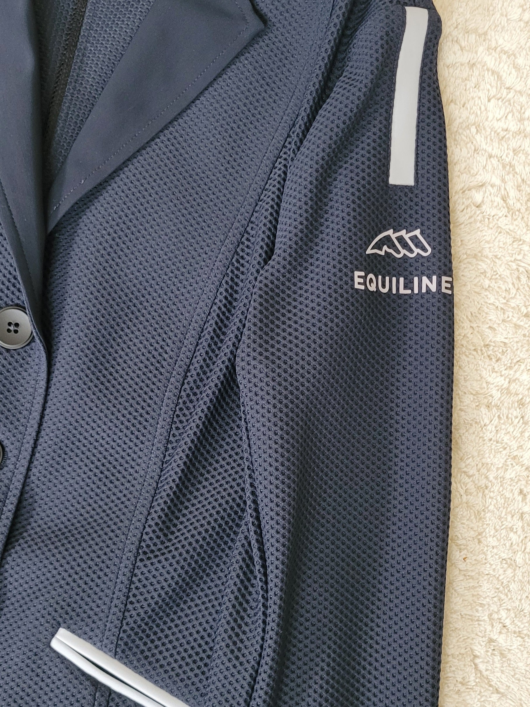 Equiline Wedstrijdjas mesh dames Caspec Navy