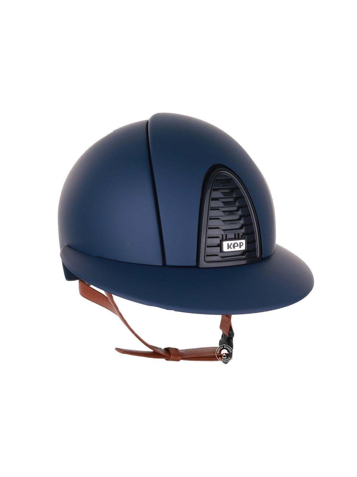 Casque Kep Italia Cromo 2.0 Matt Polo Bleu RAW Frame Beige Jugulaire