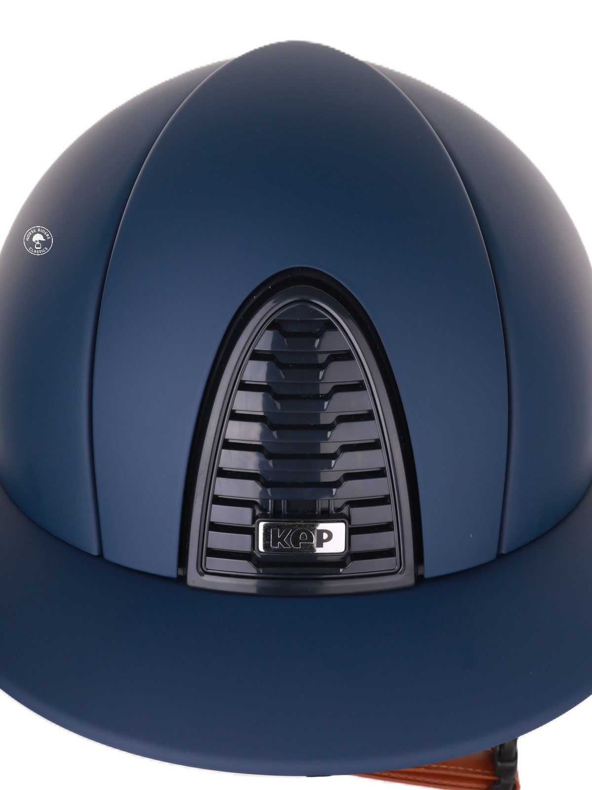 Casque Kep Italia Cromo 2.0 Matt Polo Bleu RAW Frame Beige Jugulaire