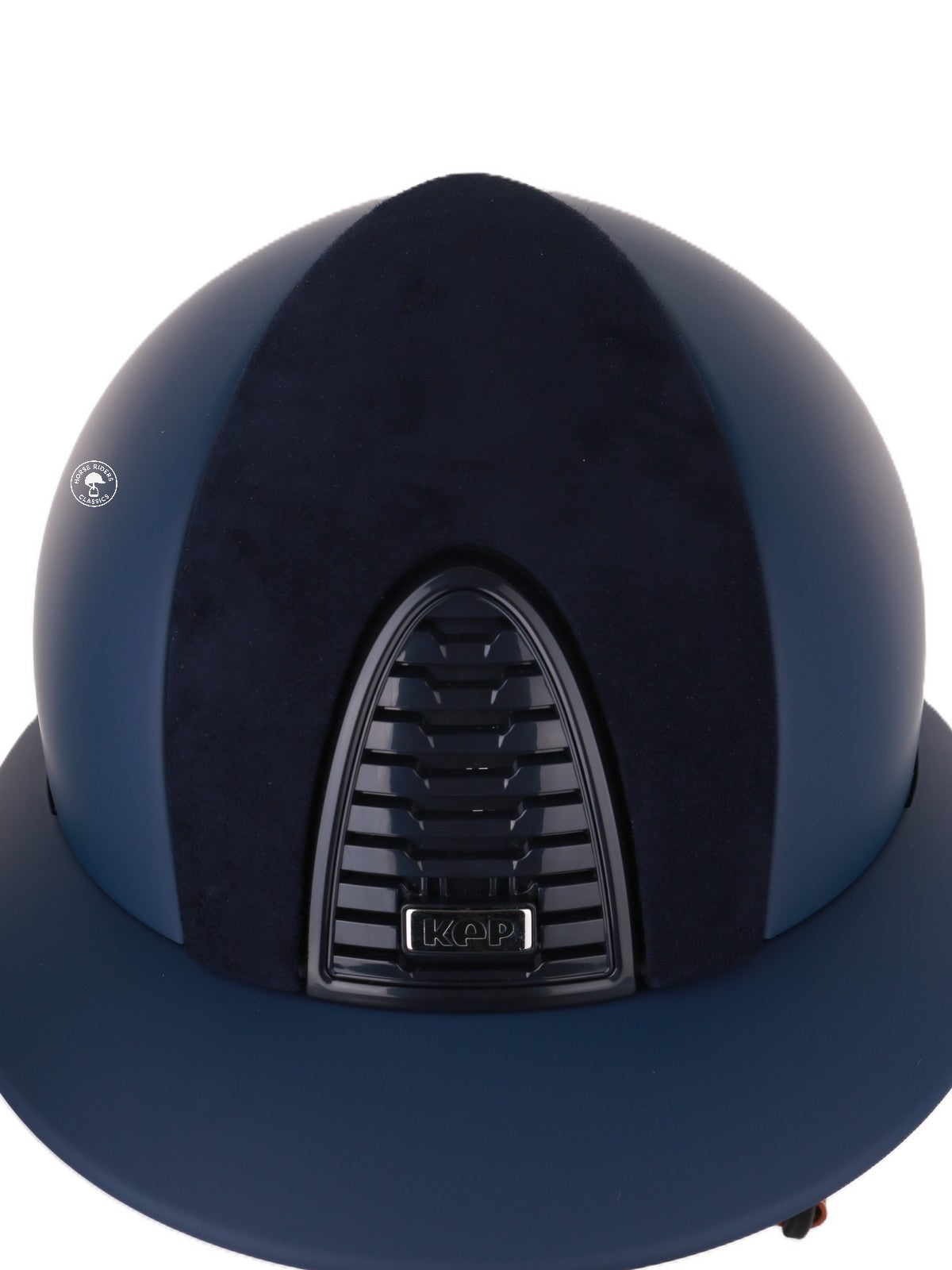 Casque Kep Italia Cromo 2.0 Matt Polo Bleu RAW Frame Suede Insert Beige Jugulaire