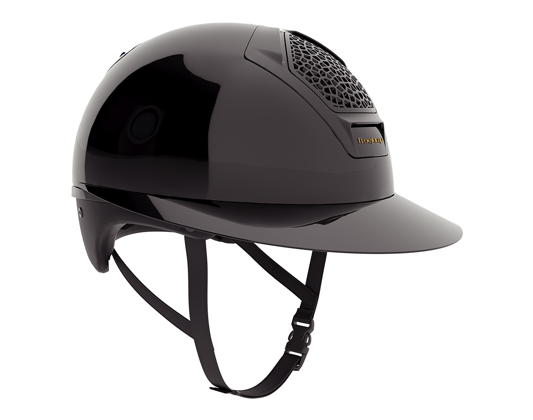 Freejump Helm Voronoï met Temple Protection Gloss Zwart