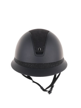 Samshield 2.0 Casque d'équitation Miss Shield Shadowmatt Alcantara Crystal Blazon FB Noir