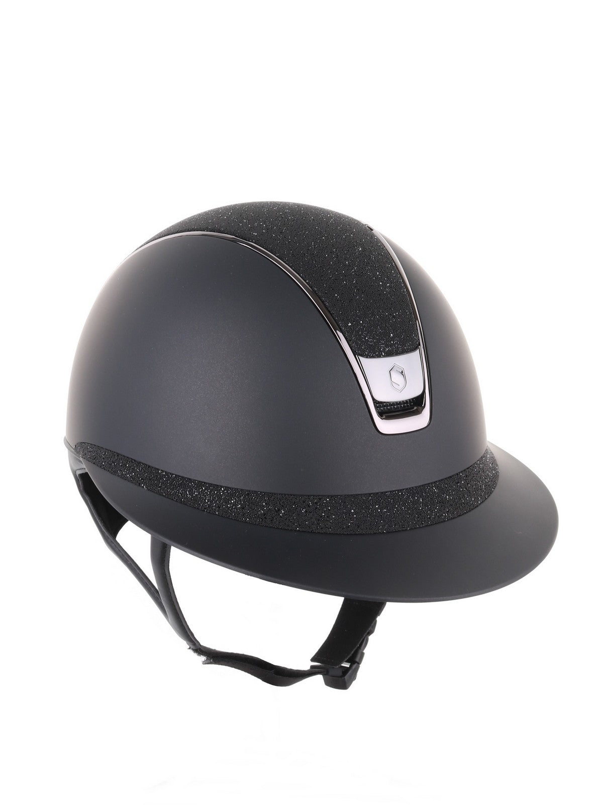 Samshield 2.0 Casque d'équitation Miss Shield Shadowmatt Crystal Fabric Noir