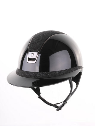 Samshield 2.0 Casque d'équitation Miss Shield Shadowglossy Crystal Fabric Noir