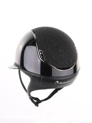 Samshield 2.0 Casque d'équitation Miss Shield Shadowglossy Crystal Fabric Noir