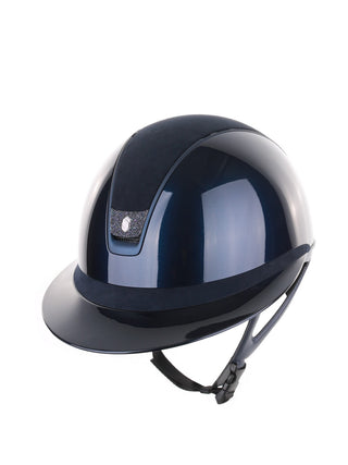 Samshield 2.0 Casque d'équitation Miss Shield Shadowglossy Navy Blason Cristal Paradise Shine