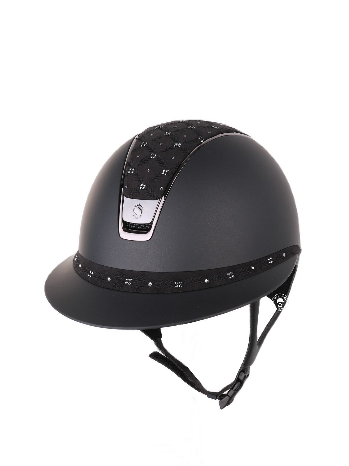 Samshield 2.0 Paardrijhelm Miss Shield Shadowmatt Royal Flower Zwart