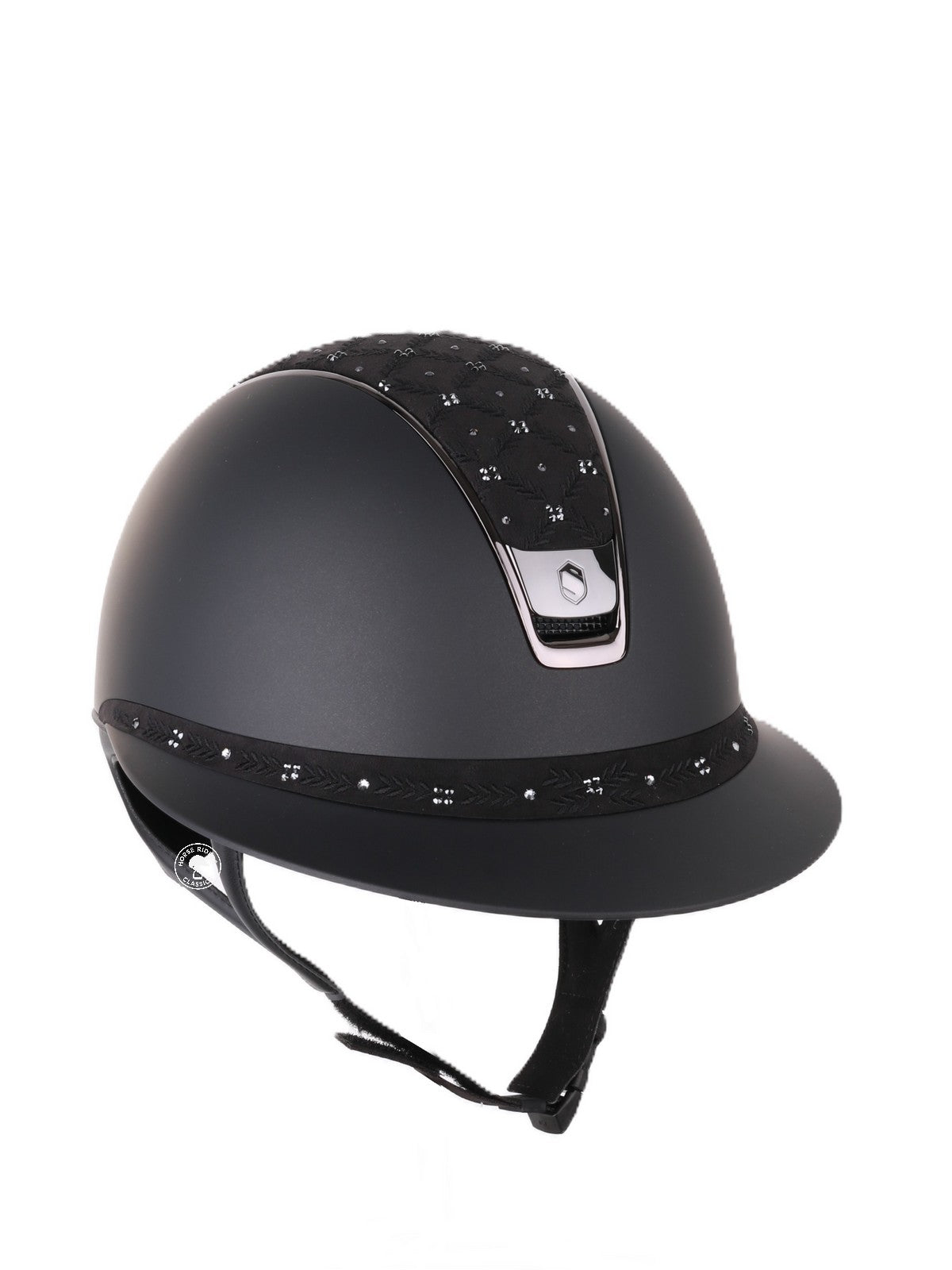 Samshield 2.0 Paardrijhelm Miss Shield Shadowmatt Royal Flower Zwart