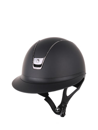 Samshield 2.0 Casque d'équitation Miss Shield Shadowmatt Black Chrome 300 cristaux Noir