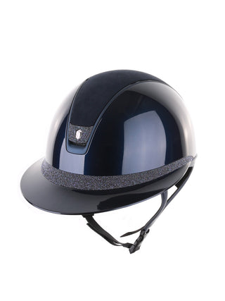 Samshield 2.0 Casque d'équitation Miss Shield Shadowglossy Navy Blason FB Cristal Paradise Shine