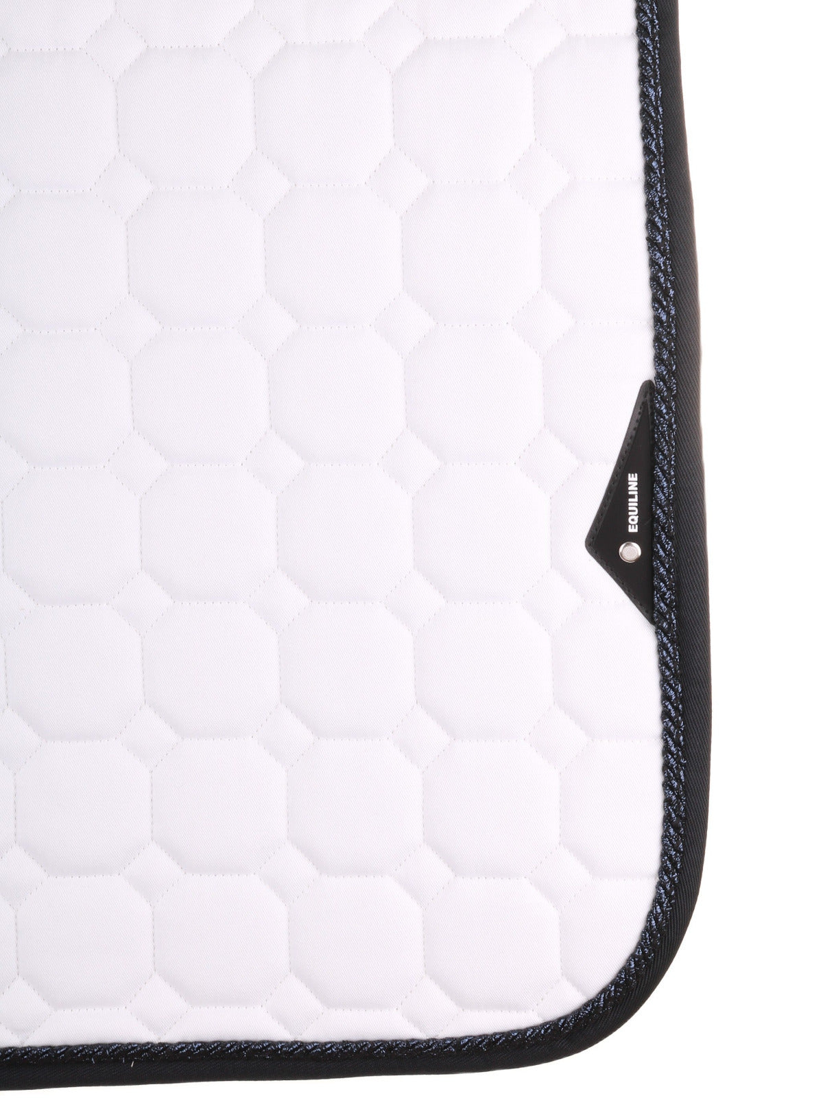 Tapis de selle Equiline Octagon Blanc-Navy