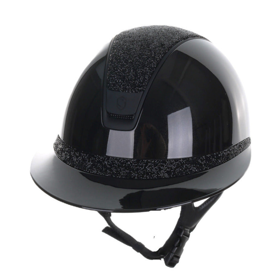Samshield 2.0 Paardrijhelm Miss Shield Shadowglossy Ultra Fine Rock Zwart Zwart