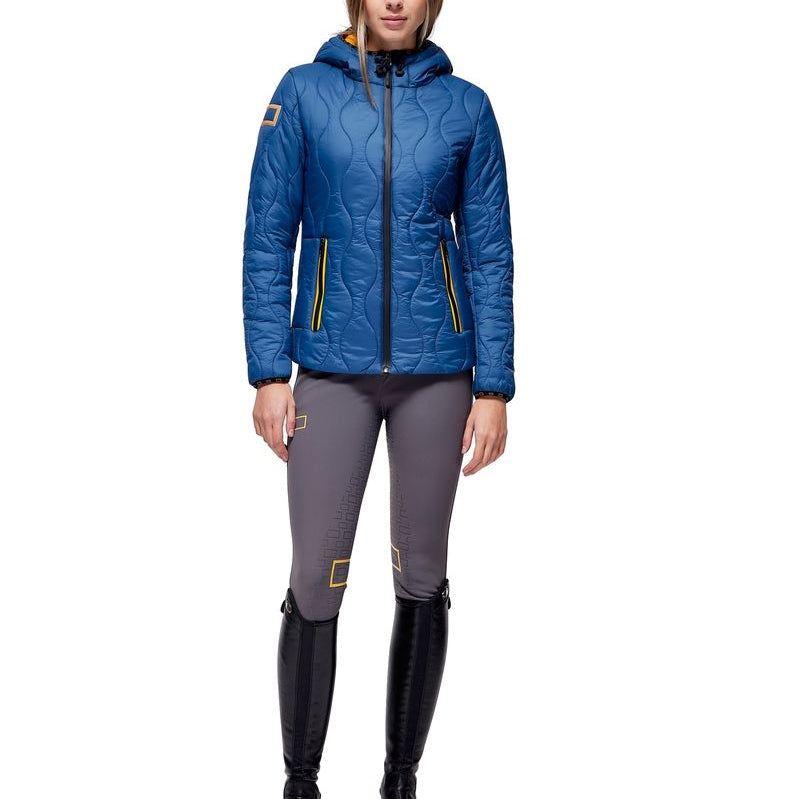 RG Gewatteerde Jas Dames Blauw Blauw